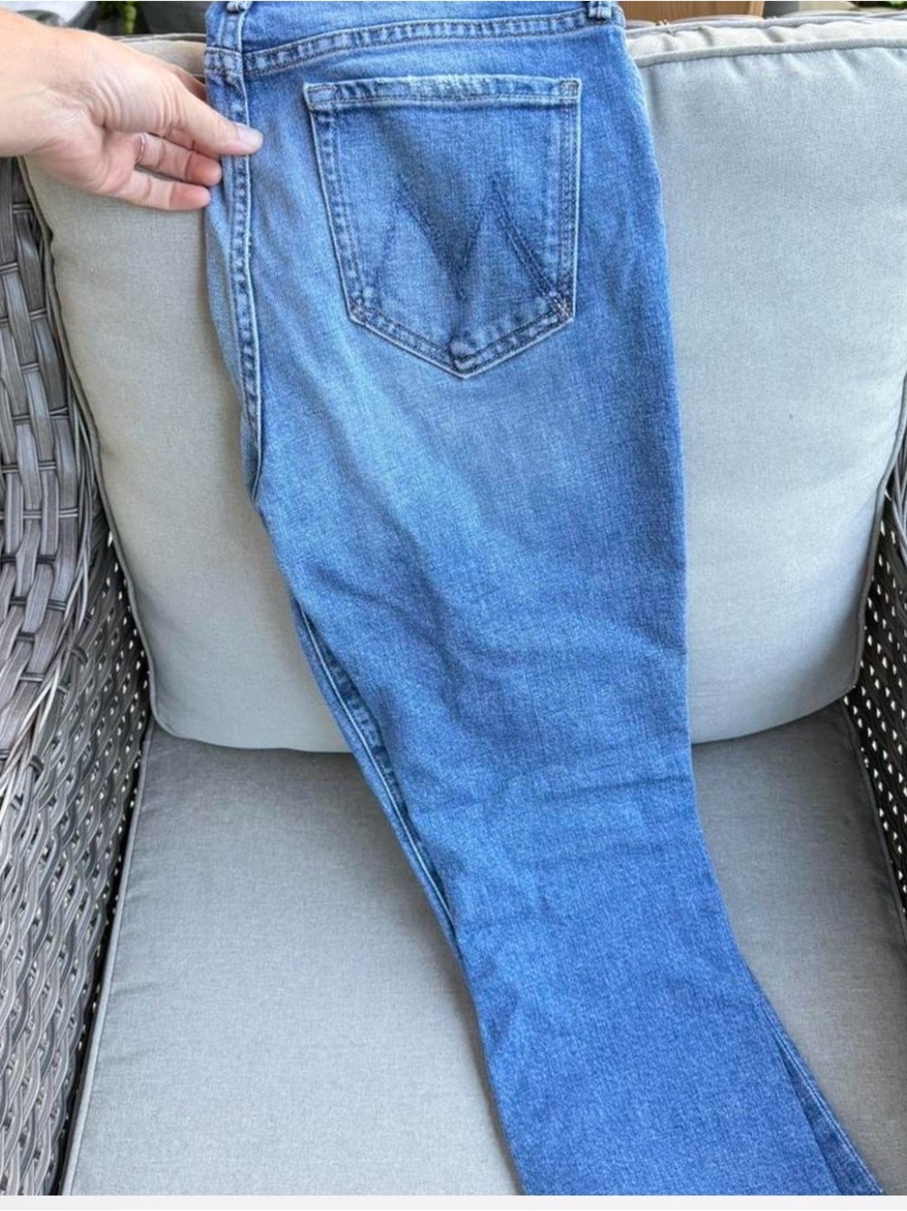 Mother The Outsider Ankle BlueJeans - Clean Straight Leg ,Women’s Sz 28